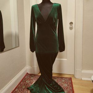 ModCloth Late to The Party Maxi Dress in Green